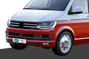 OMSA VW T6 Transporter Krom Ön Tampon Alt Çıtası 3 Parça 2015-2018 Arası - Görsel 3