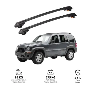 JEEP LIBERTY 2002-2007 TRX1 Thunder Carrier Kilitli Ara Atkı Siyah thumb 1