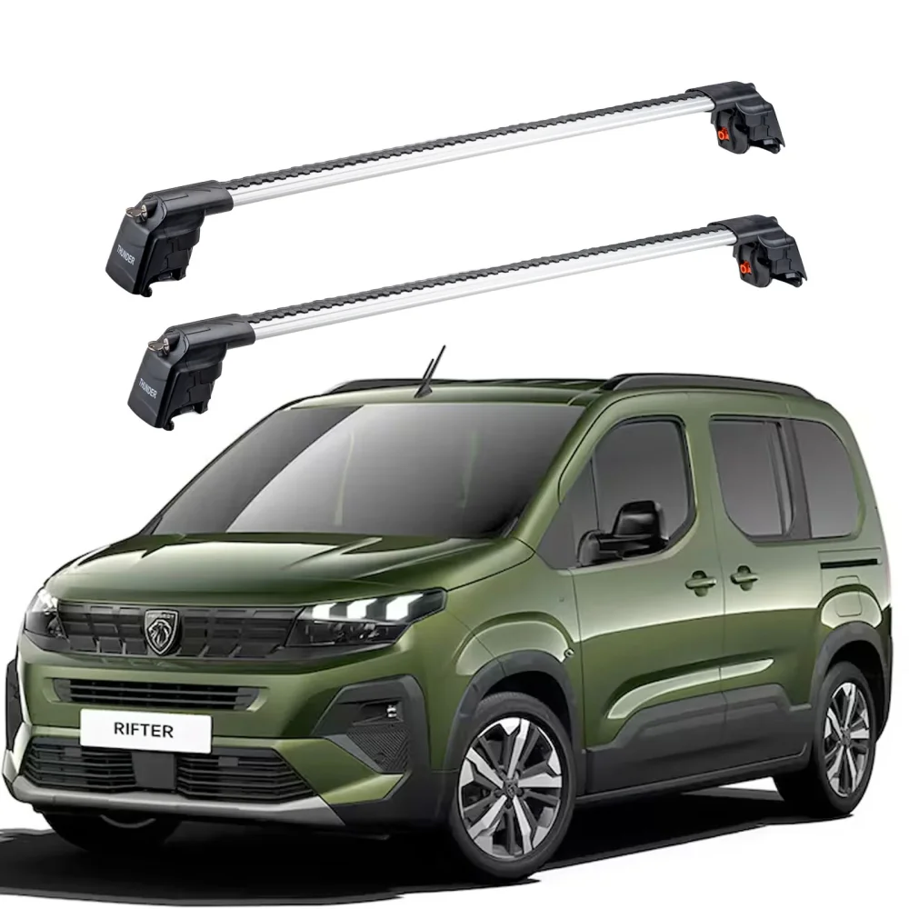 PEUGEOT RIFTER 2024 - Sonrası TRX2 Thunder Carrier Kilitli Ara Atkı Gri