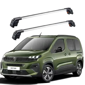 PEUGEOT RIFTER 2024 - Sonrası TRX2 Thunder Carrier Kilitli Ara Atkı Gri thumb 1