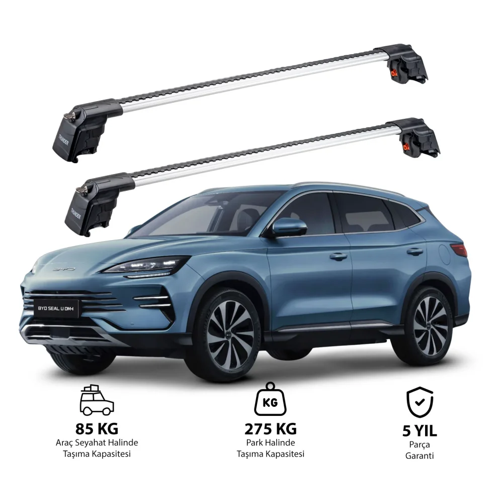 BYD Seal-U 2024 - Sonrası TRX2 Thunder Carrier Ara Atkı Gri