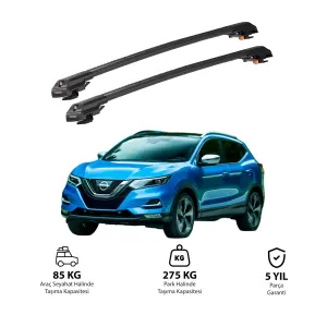 NISSAN QASHQAI 2014-2020 TRX1 Thunder Carrier Kilitli Ara Atkı Siyah thumb 1
