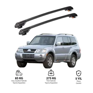 MITSUBISHI PAJERO 1998-2007 TRX1 Thunder Carrier Kilitli Ara Atkı Siyah thumb 1