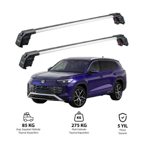 VOLKSWAGEN Tayron 2025 ve Sonrası TRX2 Thunder Carrier Ara Atkı Gri thumb 1