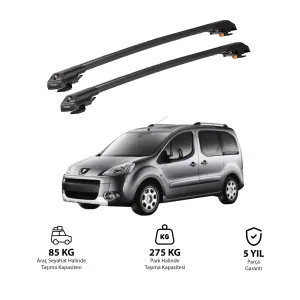 PEUGEOT TEPEE PARTNER 2008-2018 TRX1 Thunder Carrier Kilitli Ara Atkı Siyah thumb 1