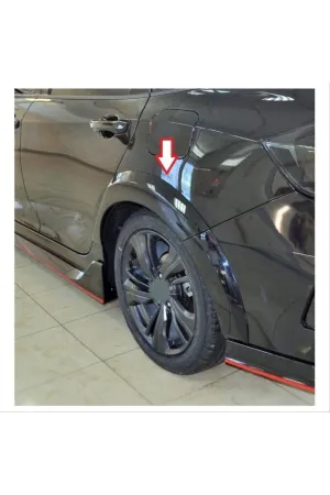 honda civic fc5 uyumlu arka çamurluk kabartma dizayn A 2016-20