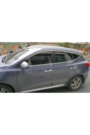 Hyundai ix35 Krom Cam Çerçevesi Aksesuarı 10 Parça P. Çelik