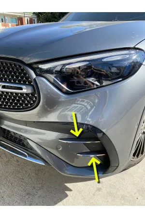 Mercedes X254 Glc 2022-2024 Amg Krom Sis Farı Çerçevesi Aksesuarı 4 Parça P. Çelik