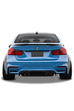 Bmw F30 bagaj üstü spoiler F80 m3 yarasa tip pianoblack boyalı thumb 2