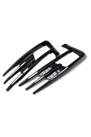 Vw golf 7 ön tampon sis çıtası takım pianoblack 2013+ thumb 2