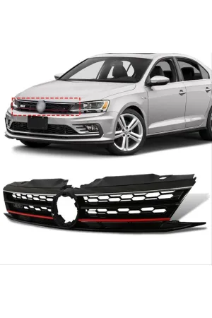 Vw Jetta gli ön panjur ızgara kırmızı 2015+ thumb 4