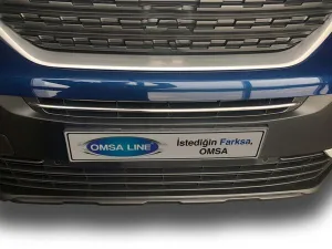 Omsa Peugeot Rifter Krom Ön Panjur Çıtası Plaka Üstü 2019-2024 Arası
