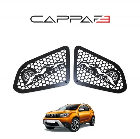 Dacia Duster 2018-2024 Yıl Aralığı Uyumlu Metal Kelebek Cam 2 Parça