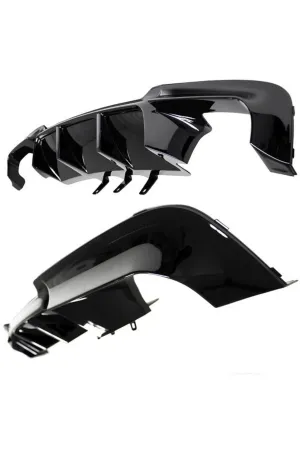 Bmw F10 M5 vorsteiner arka tampon difüzörü pianoblack 5 serisi 2011 / 2016 thumb 2