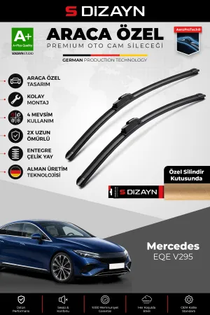 S-Dizayn Mercedes Eqe Ön Cam Silecek Seti 2022 Üzeri Premium Araca Özel 65-50 Cm A+ Kalite Aocs-2142