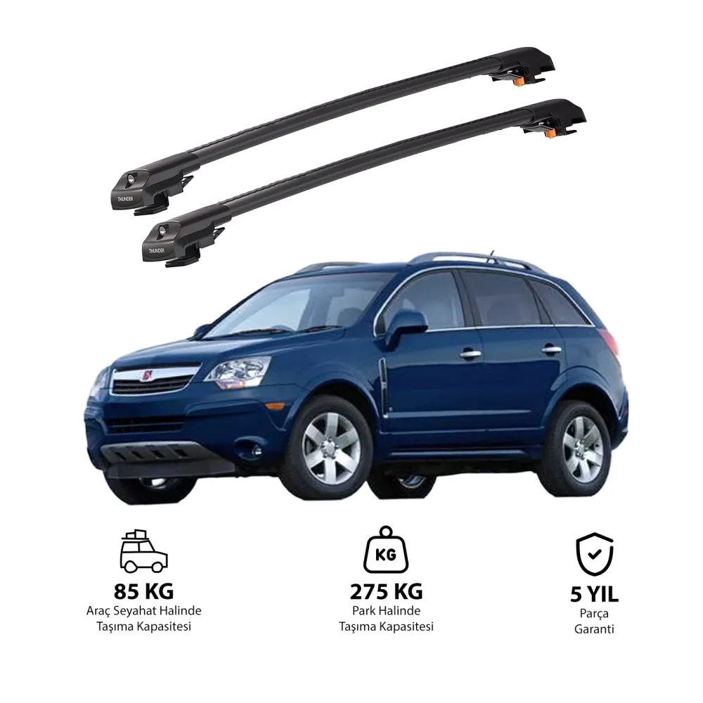 SATURN VUE 2008-2010 TRX1 Thunder Carrier Kilitli Ara Atkı Siyah