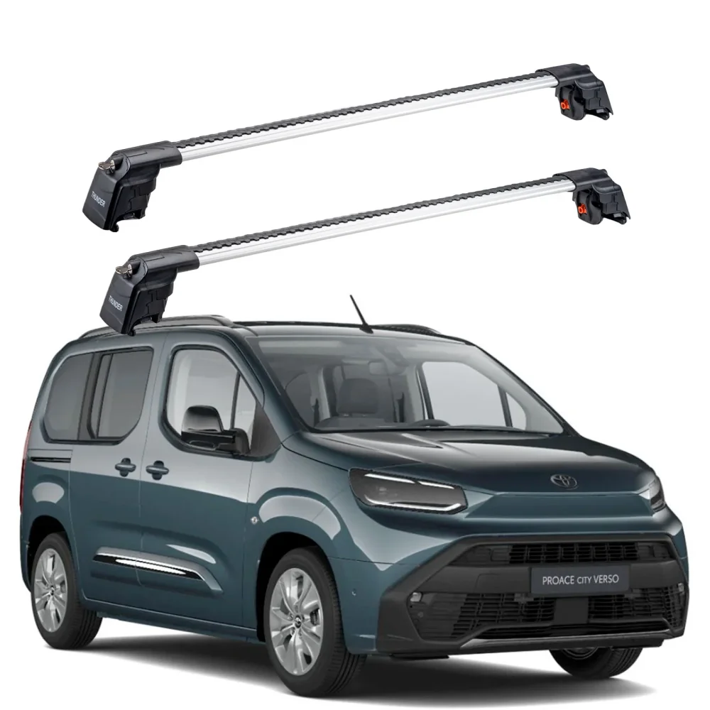 TOYOTA PROACE CITY 2024 - Sonrası TRX2 Thunder Carrier Kilitli Ara Atkı Gri