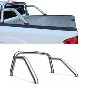 Maximus Top Rollbar Nissan NP300 Navara Çelik Rollbar Kasa Koruma (Krom) - Görsel 3