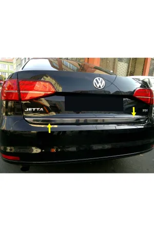 Volkswagen Jetta 2015-2018 Krom Bagaj Çıtası Aksesuarı P. Çelik