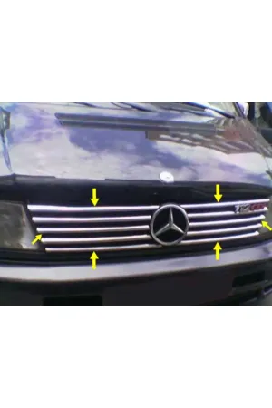 Mercedes W638 Vito 1999-2004 Krom Ön Panjur Aksesuarı 10 Parça