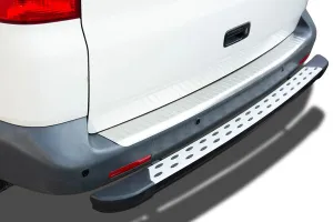 OMSA VW T5 Caravelle Krom Arka Tampon Eşiği Yazısız 2003-2014 Arası - Görsel 4