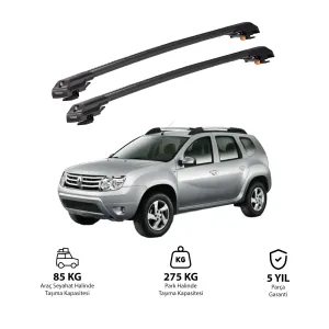 RENAULT DUSTER 2010-2013 TRX1 Thunder Carrier Kilitli Ara Atkı Siyah thumb 1