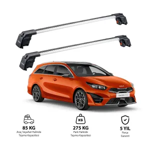 KIA CEED SPORTSWAGON 2019 ve Sonrası TRX2 Thunder Carrier Ara Atkı Gri thumb 1