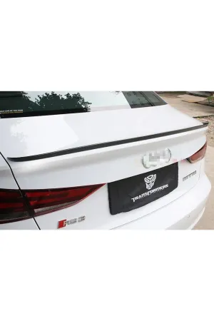 Audi a3 sedan bagaj üstü spoiler siyah boyalı 2013+ s3 model thumb 2