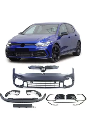 Vw golf 8 r ön tampon ve panjur seti 2021+ thumb 2