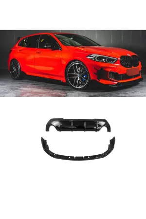 Bmw f40 ön tampon altı lip ve arka difüzör m 2019+ thumb 2