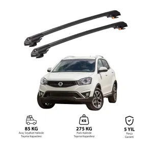 SSANGYONG KORANDO 2010-2019 TRX1 Thunder Carrier Kilitli Ara Atkı Siyah thumb 1