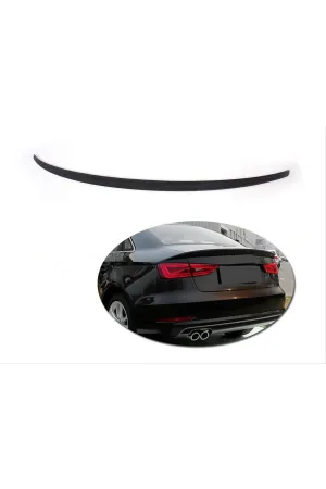 Audi a3 s3 sedan bagaj üstü spoiler pianoblack 2013+ thumb 3