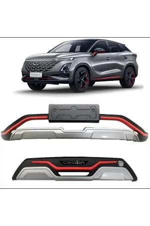 Chery omoda 5 ön ve arka tampon koruma difüzör plastik kırmızı detaylı 2022+