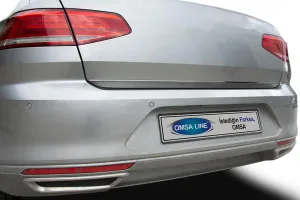 OMSA VW Passat B8 Sedan Siyah Krom Bagaj Alt Çıtası 2015 ve Sonrası - Görsel 4