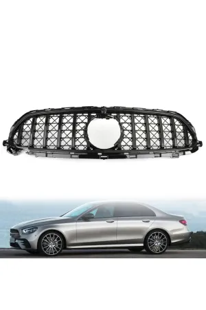 MERCEDES W213 E SERİSİ 2020+ GTR PANJUR SIYAH - TELLİ VERSİYON (MESH STYLE) thumb 2