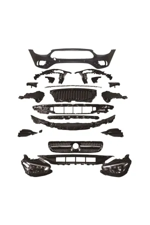 Mercedes w213 amg makyajlı dönüşüm body kit seti full 2016 / 2020 thumb 2