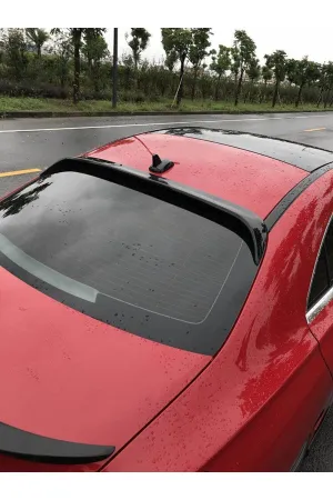 Mercedes cla w117 cam üstü spoiler siyah boyalı thumb 3