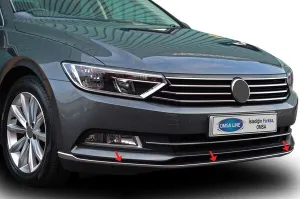 OMSA VW Passat B8 Krom Ön Tampon Çıtası 3 Parça 2015-2019 Arası - Görsel 2