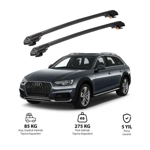 AUDI A4 ALLROAD 2016-Sonrası TRX1 Thunder Carrier Kilitli Ara Atkı Siyah thumb 1