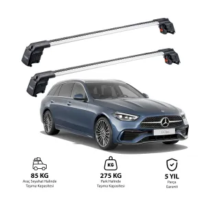 MERCEDES-BENZ C-CLASS 2015 ve Sonrası TRX2 Thunder Carrier Ara Atkı Gri thumb 1