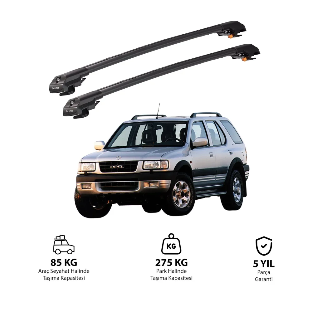 OPEL FRONTERA 1992-1998 TRX1 Thunder Carrier Kilitli Ara Atkı Siyah