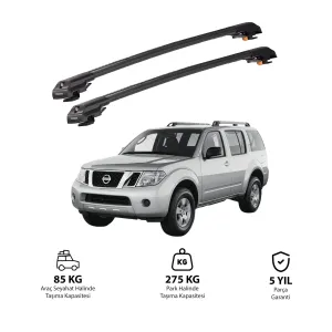 NISSAN PATHFINDER 2005-2012 TRX1 Thunder Carrier Kilitli Ara Atkı Siyah thumb 1