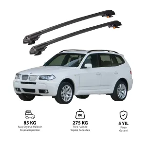 BMW X3 2003-2010 TRX1 Thunder Carrier Kilitli Ara Atkı Siyah thumb 1