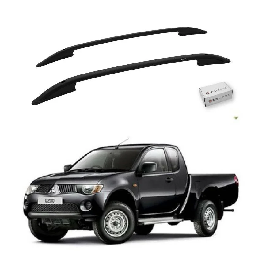 Turtle Mitsubishi L200 (Mk4) 2006-2014 Tavan Çıtası Crown Siyah
