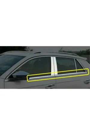 Volkswagen T-Roc 2018-2019 Krom Cam Altı Çıtası Aksesuarı 4 Parça