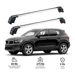 VOLVO XC40 HİBRİT 2020 ve Sonrası TRX2 Thunder Carrier Ara Atkı Gri