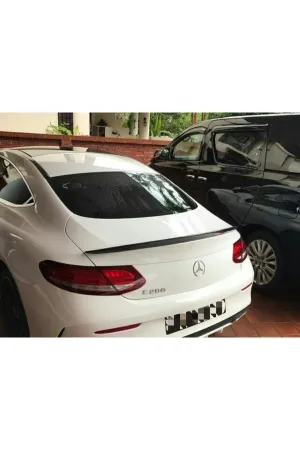 Mercedes w213 c238 coupe bagaj üstü spoiler siyah boyalı 2017+ thumb 2
