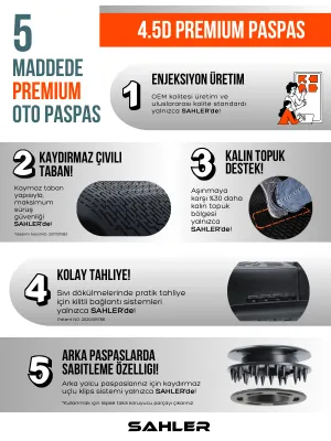 Sahler Peugeot 2008 2019-2025 Uyumlu 4.5D Premium Havuzlu Paspas ve Liner ALT Bagaj Havuzu - Hybrid Uyumlu Değildir - Görsel 3