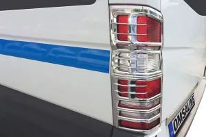 OMSA Mercedes Sprinter W906 Krom Stop Çerçevesi 2 Parça ABS 2006 ve Sonrası - Görsel 2