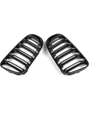 Bmw e92 e93 lci m3 ön böbrek panjur ızgara 2009 / 2013 çift tırnak thumb 2